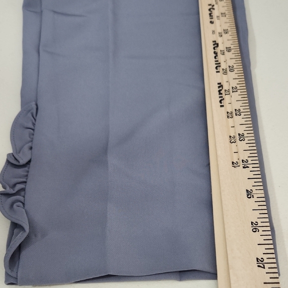 Nine Eight New York Pants Women's Size 12 Blue Pariwinkle Trousers Ruffel - Picture 7 of 12